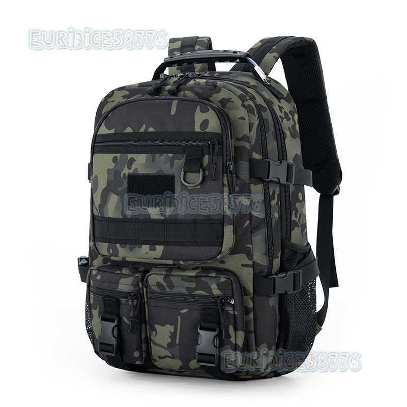 Camouflage Backpack Outdoor Mountaineering Hiking Camping Backpack Multifunctional Student School Bag Large Capacity Computer Bag H250811