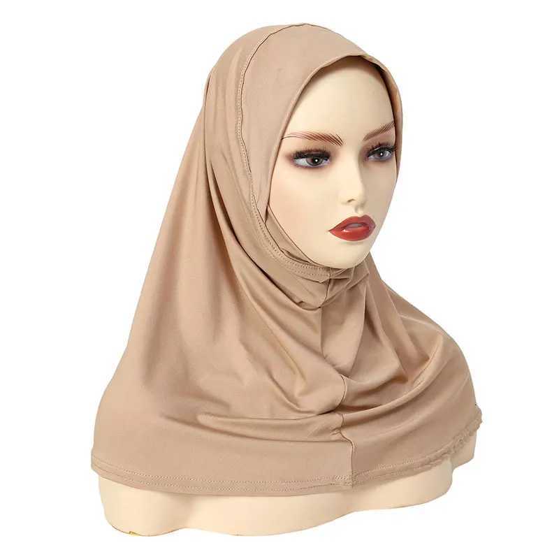 Elegant Hijab Muslim Nightcap Fashion Durable Long Bandana Cap Pre-sewn Head Scarf Wrap for Muslim Women XJ250812
