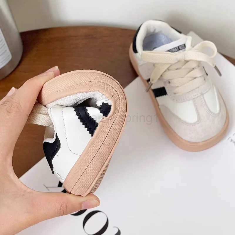 Spring Autumn New Baby Sneakers Boys Girls Leather Sport Sneakers Children School Shoes Size 18-26 T250812