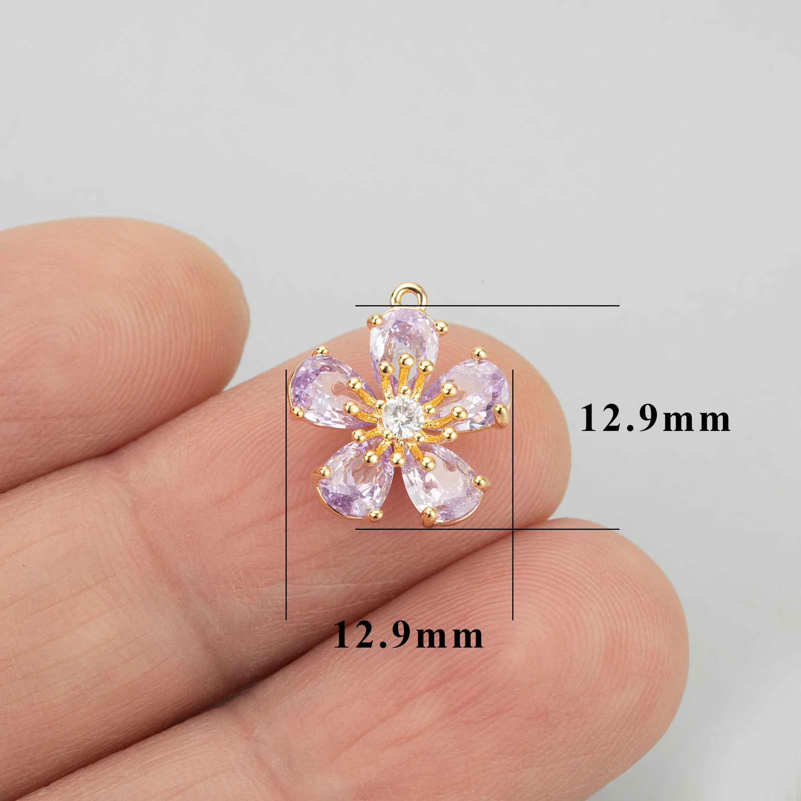 GUFEATHER ME58jewelry accessories18k gold platedcoppernickel freezirconscharmsdiy pendantsjewelry making6pcs/lot 250807