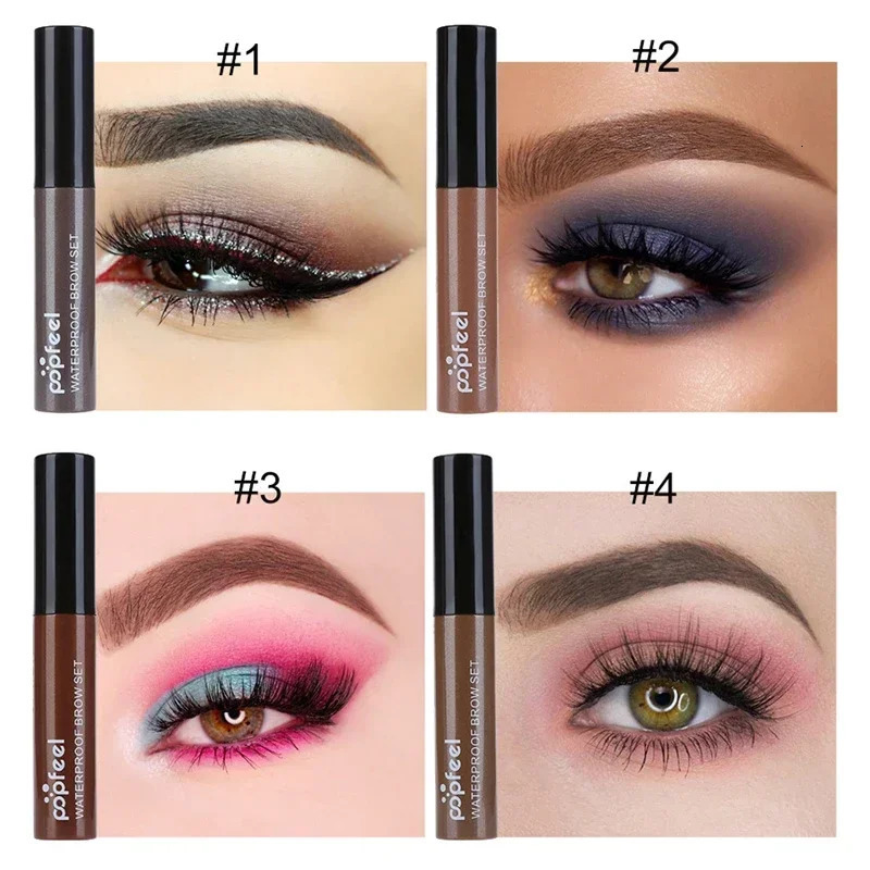 Makeup Eye Brow Gel Coffee Black Brown Paint Eyebrows Gel Waterproof Eyebrow Tint Mascaras Kit Sobrancelha Fashion 250809
