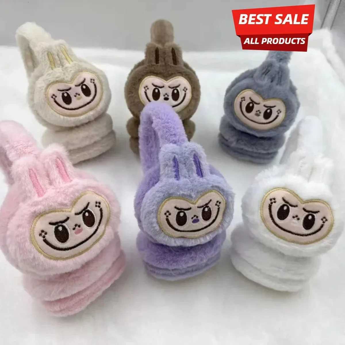 1Pcs Pumpkin Rabbit Plush Earmuffs Cute Girls Warm Ear Muffs Retractable Frostproof Earmuffs Suitable for Students Adults Children XJ250812