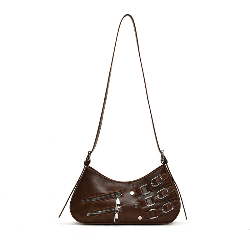 2025 autumn new women's shoulder bag chain strap niche design armpit bag fashionable commuting shoulder bag designer bag women's crossbody b