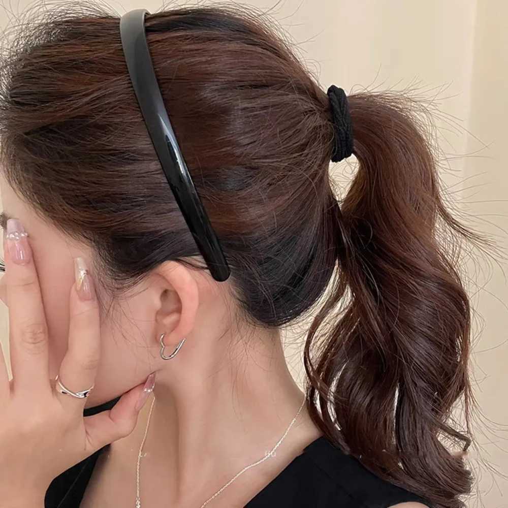 2pcs Cute Korean Colorful Solid Hairband Wen Band Girls Hoop for Daily Holiday Party Wear Washface Hair Accessories X250812