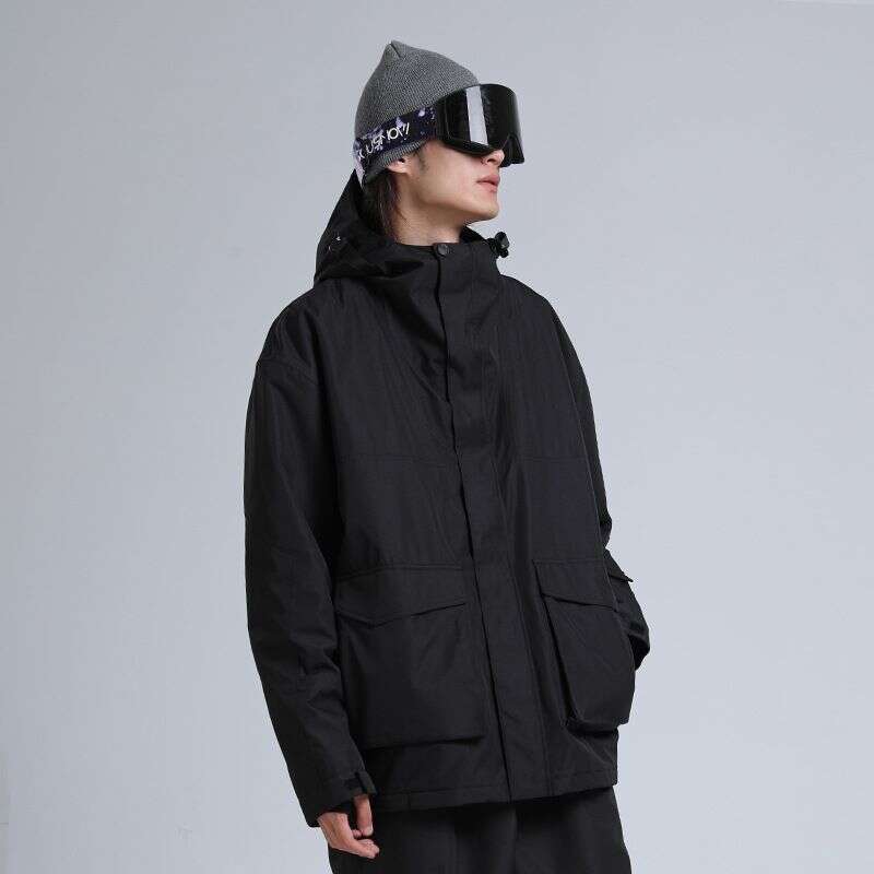 New ski men's snowboard windproof waterproof color splicing loose outdoor sports professional snow suit