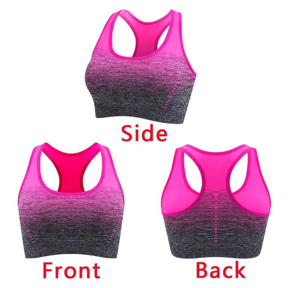 Women Sports Bra Shock-absorbing Bra Breathable Shock-proof Underwear Steel Ring Free Bra Running Vest Fitness Workout Tops Z250812
