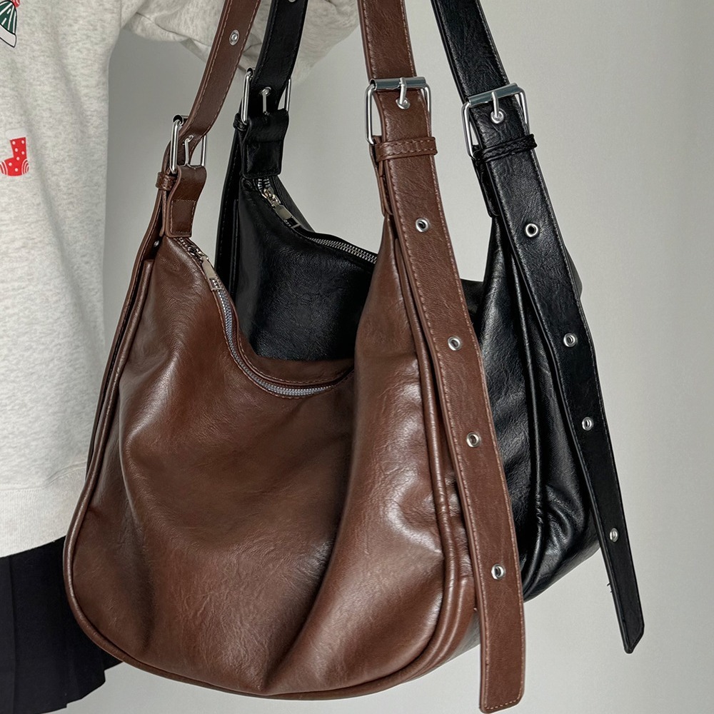 Korean Style Textured Large Capacity Crossbody for Women New Fashion Shoulder Niche Versatile Tote Bag ddmymarket