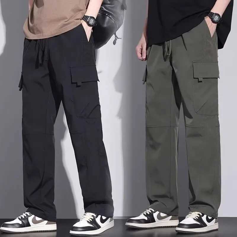 American Retro High Street Work Pants Mens Straight Leg Wide Leg Casual Pants 2024 New Fashion Trend Ins Pants X250812
