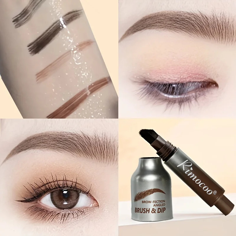Waterproof Long-Lasting Eyebrow Tint Cream with Brush Smudge-Proof Liquid Eyebrow Pencil for Precise Natural-Looking Brows 250809