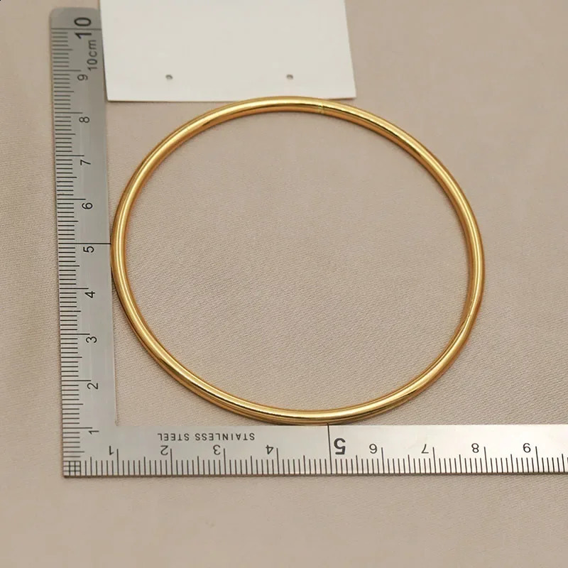 Classic Stainless Steel Simple Multilayer Bangles for Women Vintage Bracelets Rust-proof Wrist Jewelry Gift Party 250812