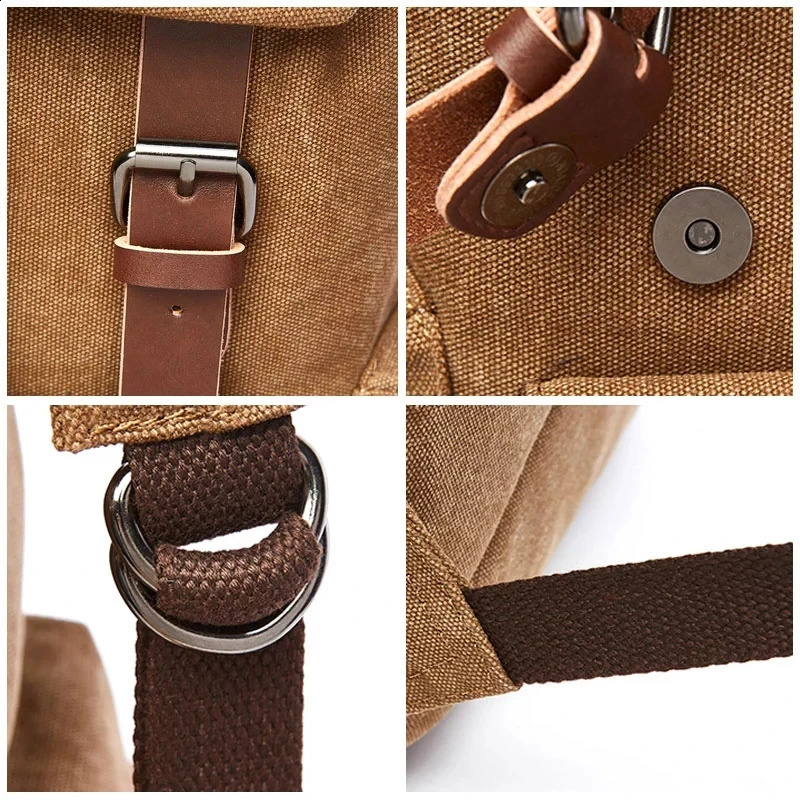 vintage Canvas Laptop Backpack For Men Women School Mochila Feminina Fashion Anti-Theft Women Travel Backpacks School Backpack 250809