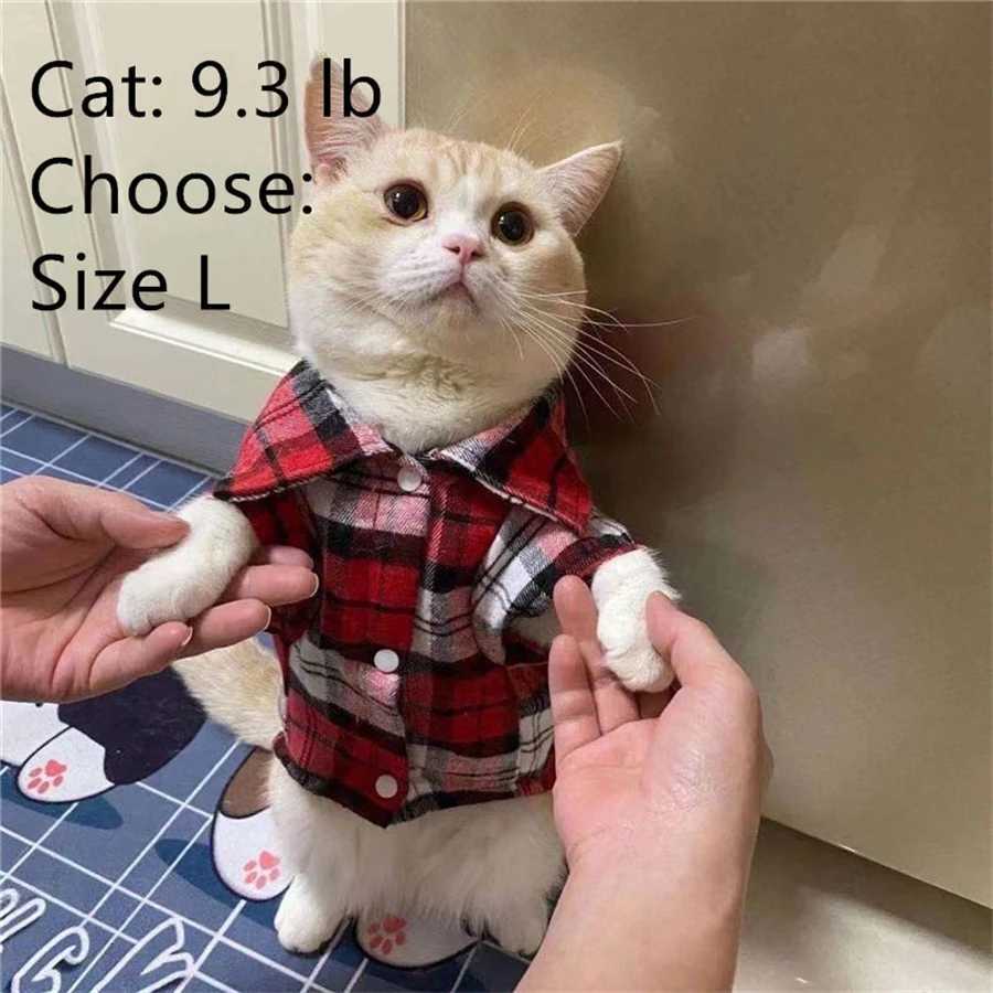 Stylish Plaid Shirt Coat for Small Dogs and Cats - Keep Your Pet Looking Cute and Cozy XJ250813