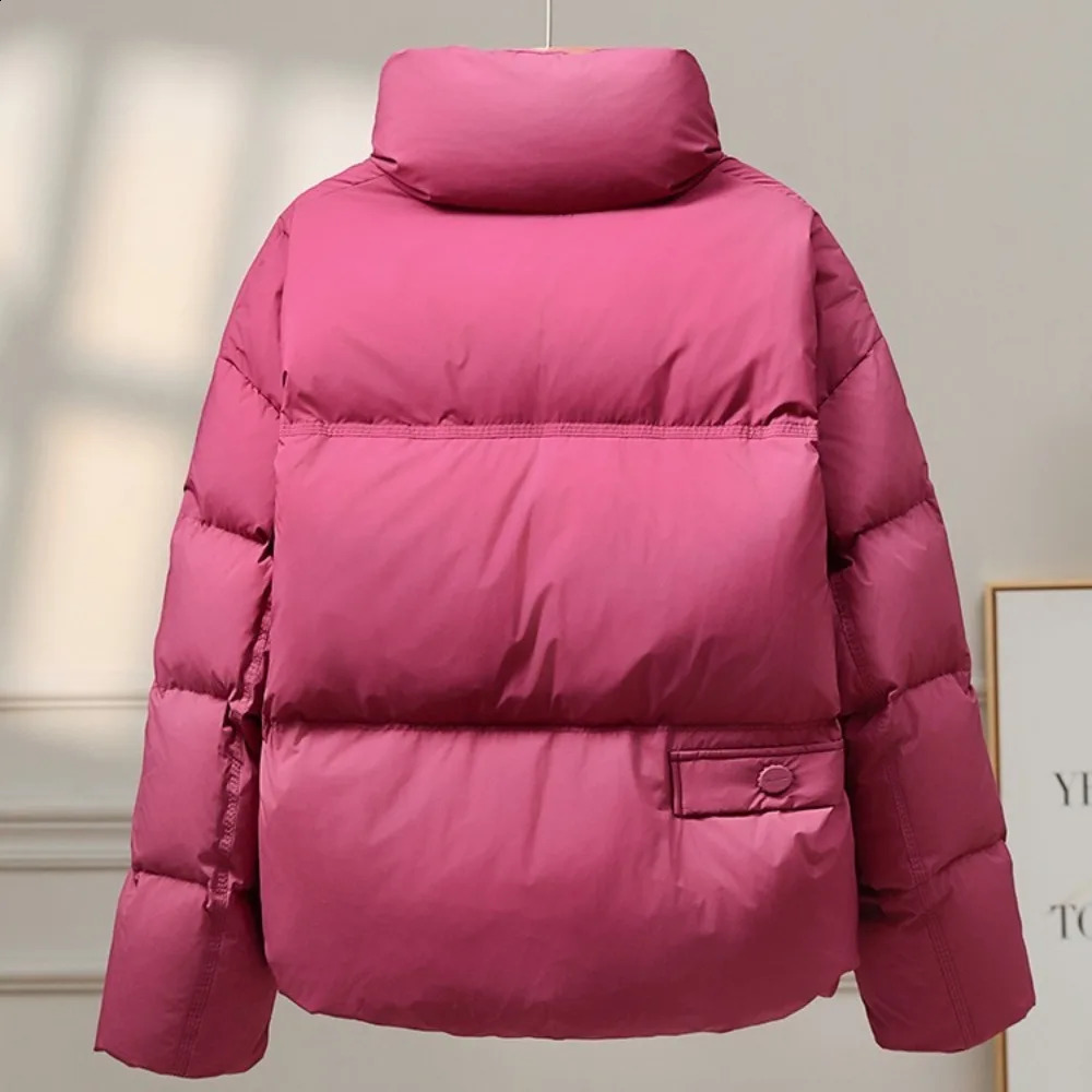 OFTBUY Winter Jacket Women White Duck Down Coat Short Turn Down Collar Puffer Jacket Female Fahsion Warm Clothing Lady 250811