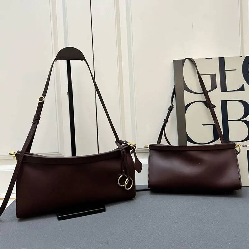 Curved Clip Genuine Leather Design French Fashion Hobo Ladies Purse Shoulder Crossbody Bag Retro Women New high-quality