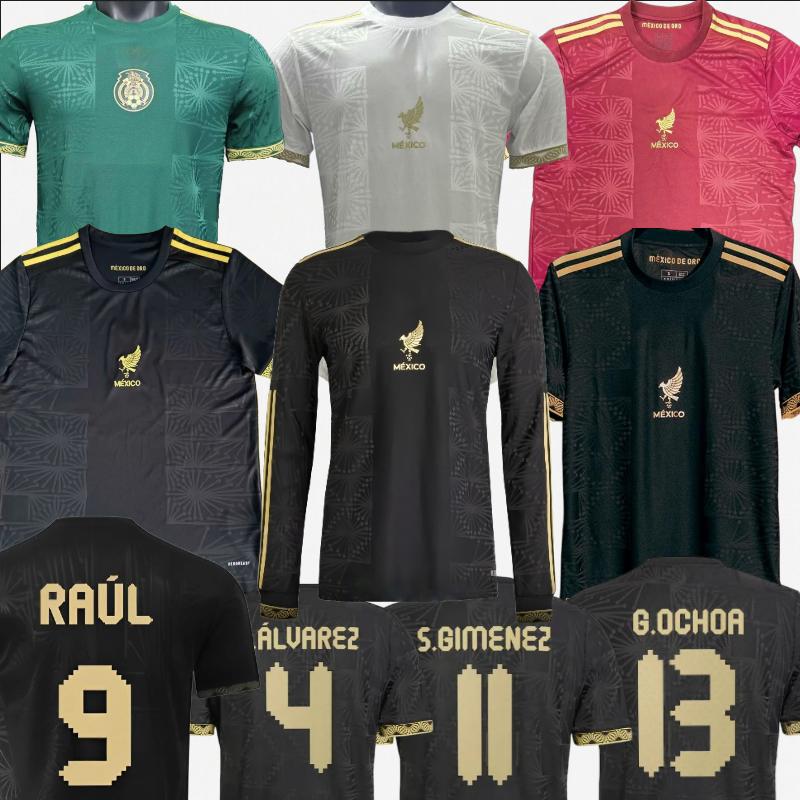 25 26 RAUL Mexico national team Jersey ALVAREZ GIMENEZ Gold Cup soccer Jerseys special long sleeve OCHOA Hernandez LOZANO Mexico Jersey player fans 2025