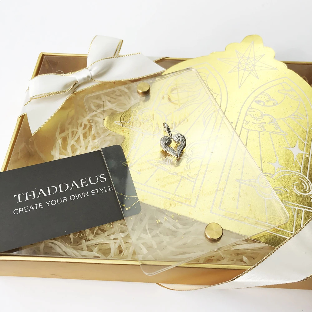 925 Sterling Silver Angel Wings Heart Charm Pendants Fashion Gift For Jewelry Accessories Making Findings 250807