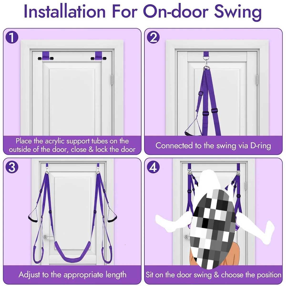 Adult Sex Gags Toys SM Swing Door Restraint Hands And Feet Stretching Legs With Sexual Products Unlock Multiple Sexual Positions XJ250813