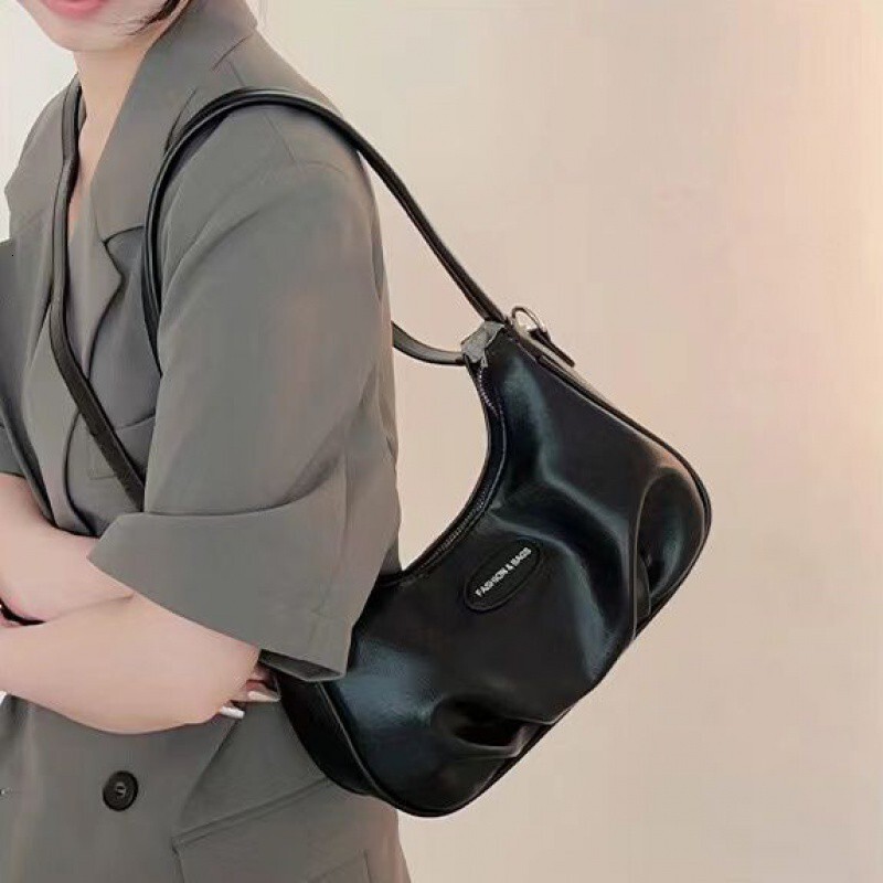 Designer Bag, Niche Texture Silver Women's Bag, 2025 Luxury Bag, New Fashion Handbag, Shoulder Crossbody Bag, Versatile Evening Bag