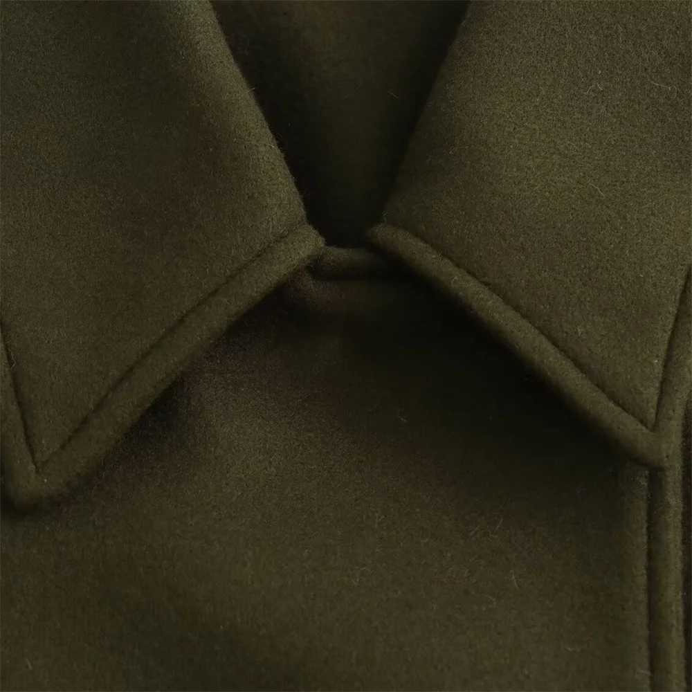 2024ZAR * Spring/Summer Hot Selling New Womens Street Style Retro Wool Blended Single-breasted Short Coat Coat Z250813