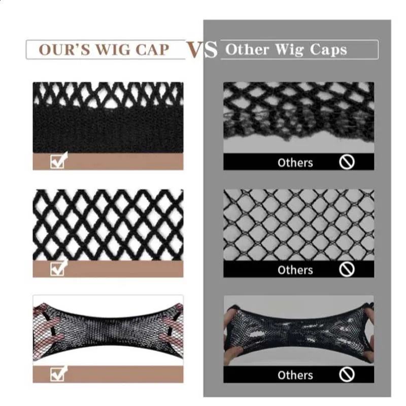 Top Sale 1 Pcs Hairnets good Quality Mesh Weaving Black Wig Hair Net Making Caps Weaving Wig Cap Hairnets 250812