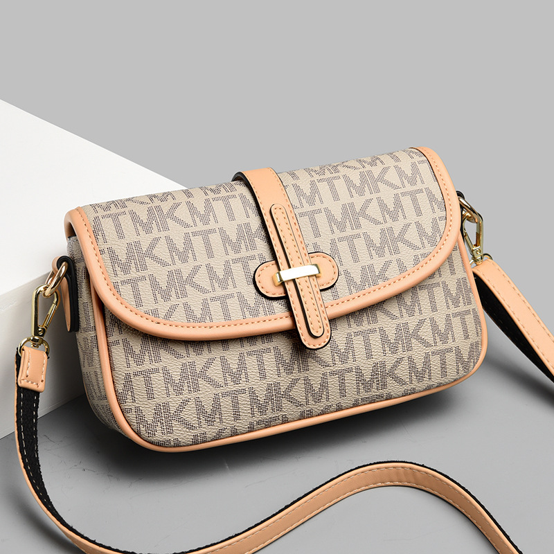 2025 New single - shoulder cross - body bag flip - top small square bag bags for middle - aged and elderly women simple PVC bags for moms simple and s