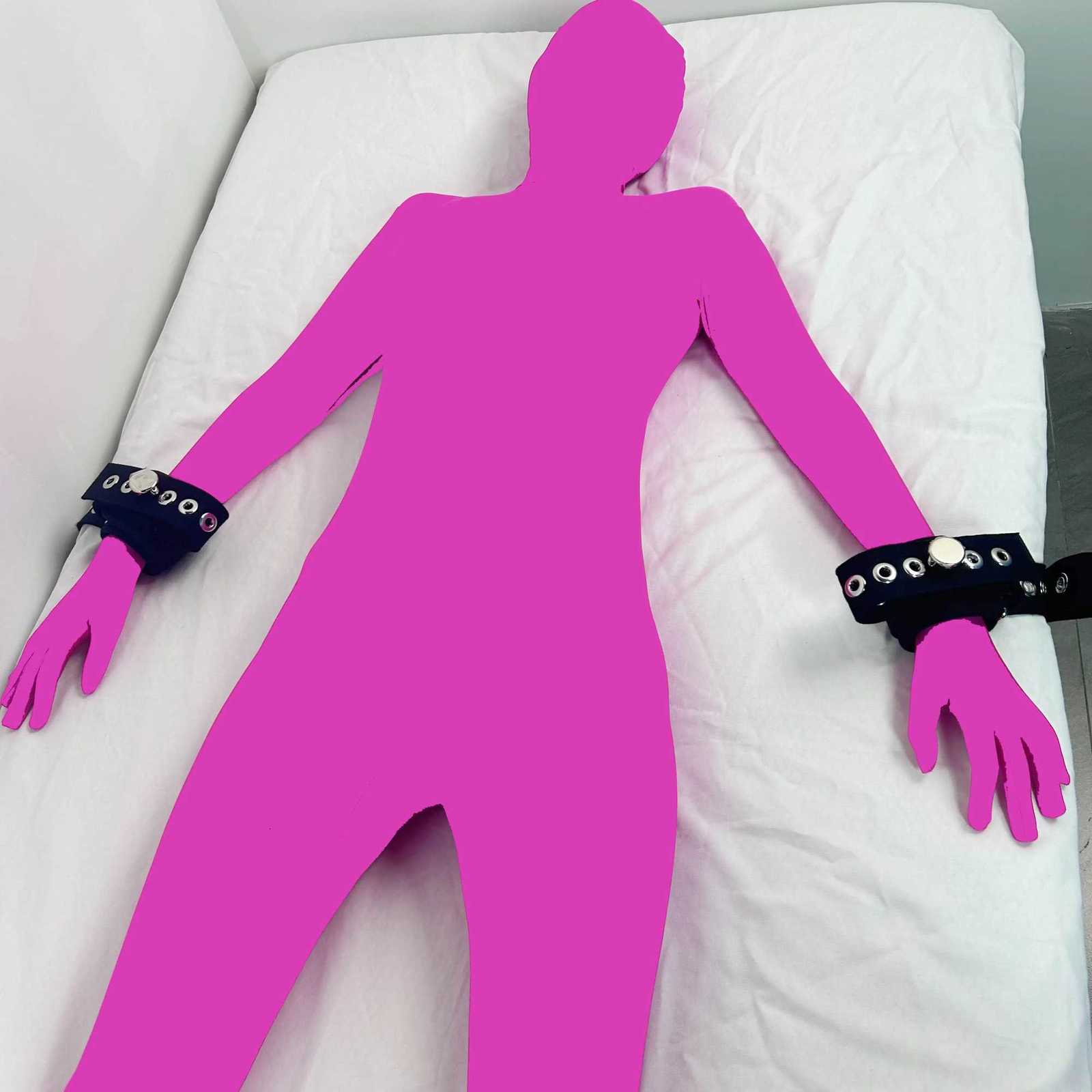 BDSM Cuffs Handcuffs Adults Sex Ties Magnetic Wrist Restraints Black Bondage Fashion Toys Cuffs for Bed Bondage Ties and RestraintsXJ250813