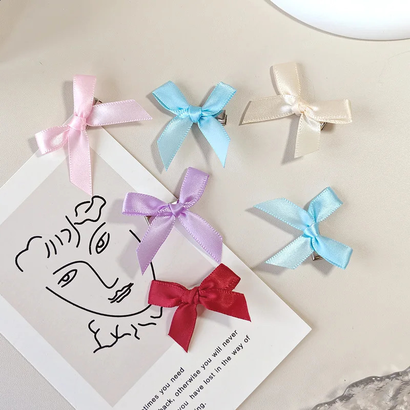 40pcs Sweet and Cute Butterfly Bow Hair Clip Y2K Multi Color Ballet Style Ribbon Mini Hair Accessories Braided Headpiece 250812