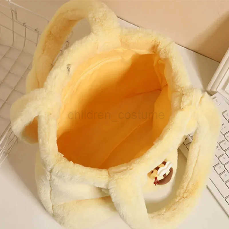 Disney Disney Winnie The Pooh Shoulder Bag Anime Plush Toy Kawaii Large-Capacity Cartoon Leisure Handbag Kid Christmas Girl Gifts W250813