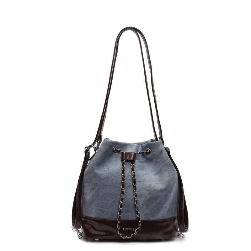 Designer Bags Versatile drawstring bucket bag, Fashionable retro ladies' backpack, lightweight travel bag,Luxury shoulder bag, High quality autum