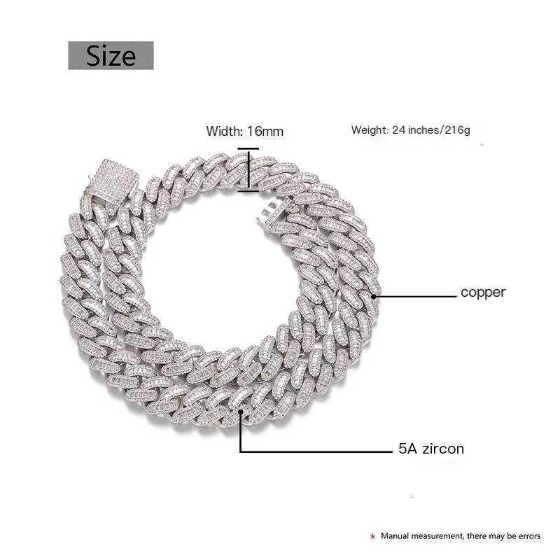 Exclusive In-Stock Mens 18K Gold-Plated Cuban Chain - Zircon Gemstone Copper Body Fashion Jewelry