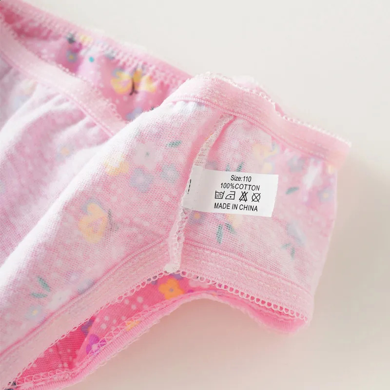 3612Pcs Multipack Baby Girls Briefs Cotton Panties Kids Floral Underwears Children Short Underpants For 210 Years 250812