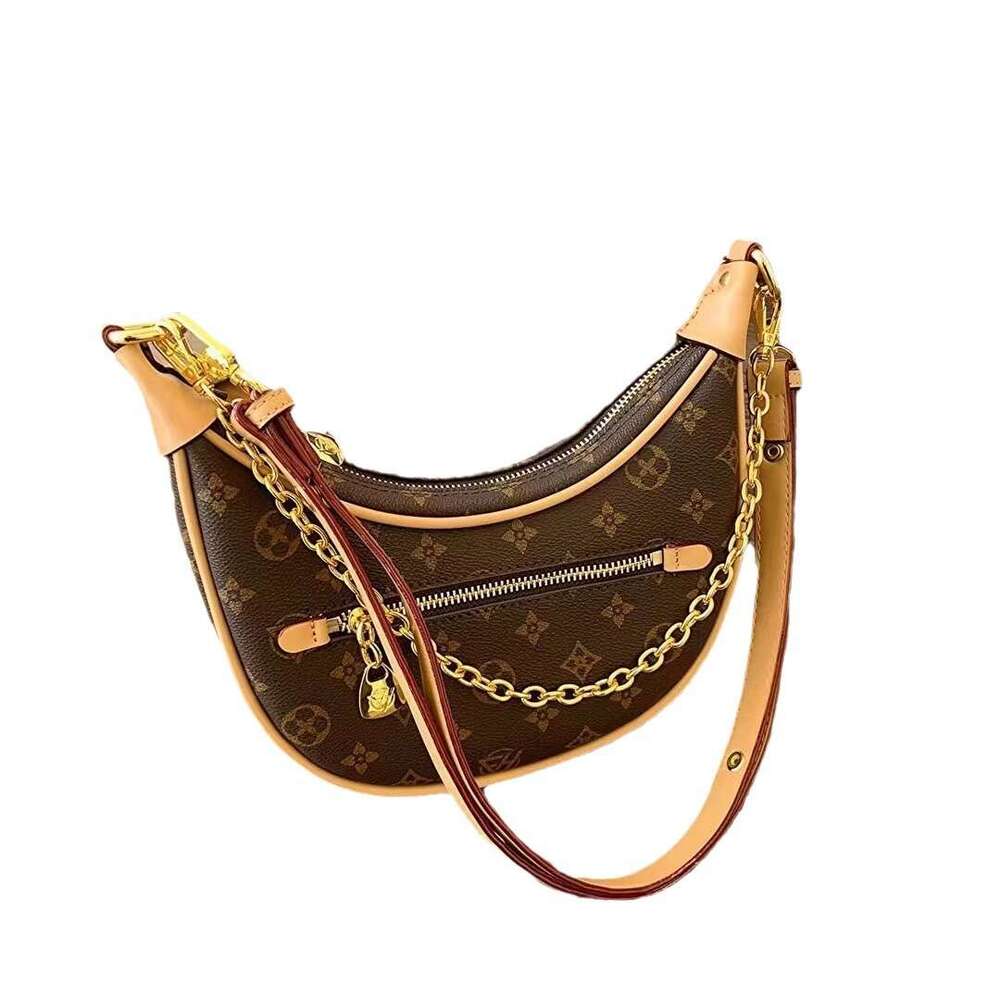 Fanghua Light Old Flower Chain Underarm Casual Pea 2024 New Crossbody Women's Single Shoulder Crescent Bag dh2665016