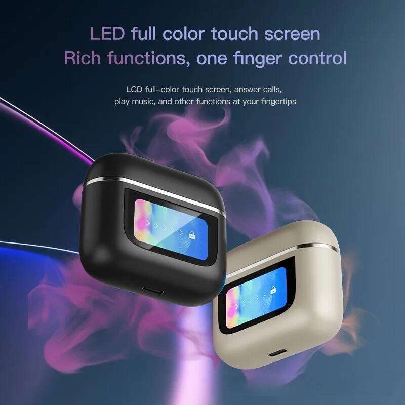 Color Wireless Earphones ANC Pro3 LED Screen TWS Earbuds Touch Active Noise Cancelling Bluetooth Headphones Sports Earpho