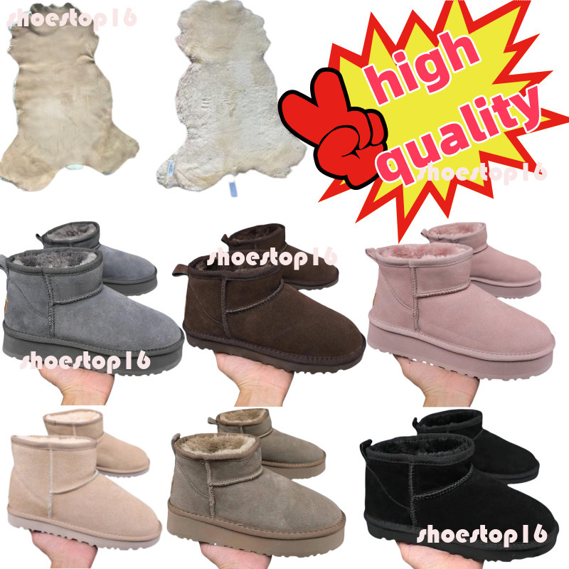 Tazz Slippers luggage tasman fur slides classic ultra mini platform boot Suede Shearling Disquette Slipper men women shoes Ankle mules winter designer booties 3e6