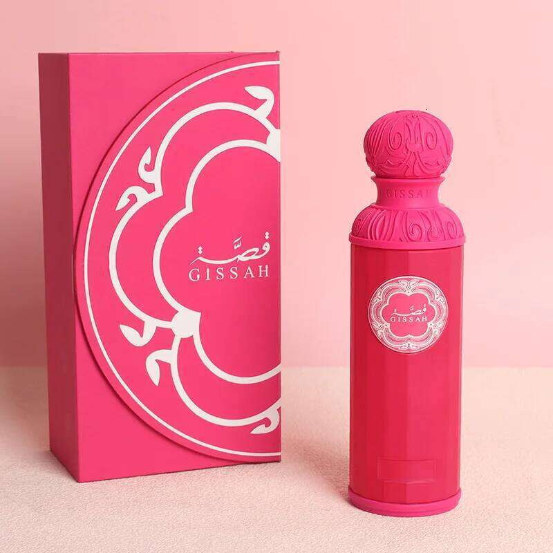 Exquisite Pink Hued Perfume Artistic Patterned Long Lasting Fruity Fragrance Luxurious Arabian Inspired Fragrances Spray X250813
