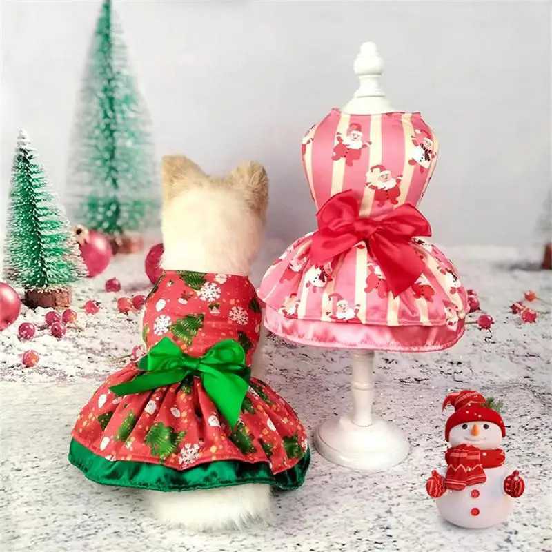 Christmas Pattern Pet Dress Lovely Festive Elegant Comfortable Holiday Pet Clothing Christmas Dress Unique Eye-catching New XJ250813