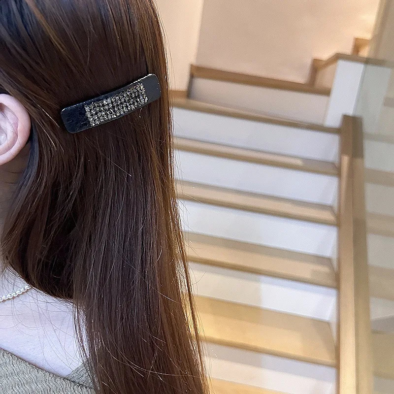 Korean Rhinestone Hair Clips for Women INS Chic and Unique Bar Side Clips for Bangs and Stray Hair 250812