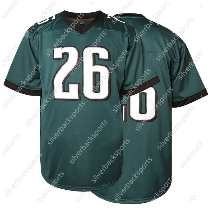 Saquon Barkley 2024 25 Super Football Jersey Jalen Hurts Kenny Pickett Jason Kelce Brown Miles Sanders DeVonta Smith Haason Reddick Swift Shirts