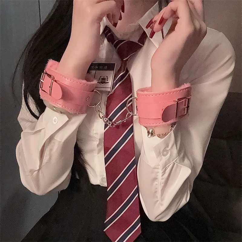 PU Leather Handcuffs Sex Bondage Handcuffs Restraint Exotic Bracelet BDSM Female Adult Sex Toy Wrist Hand Cuffs Product XJ250813