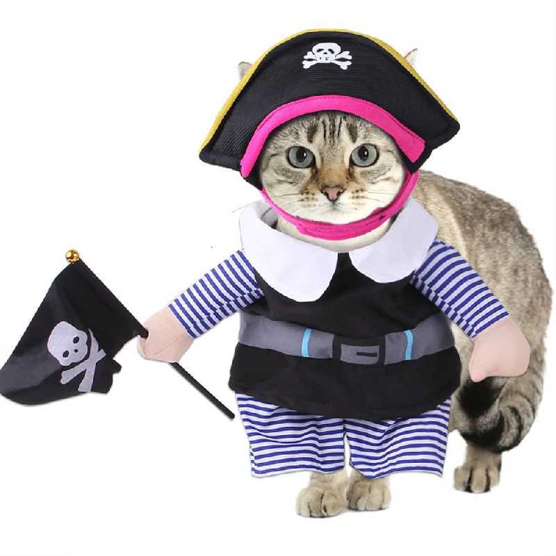 Pet Cosplay Clothes Transformation Costume Pet Supplies Clothing Cosplay Halloween Dog Accessories Pirate Halloween Kitty Dog XJ250813