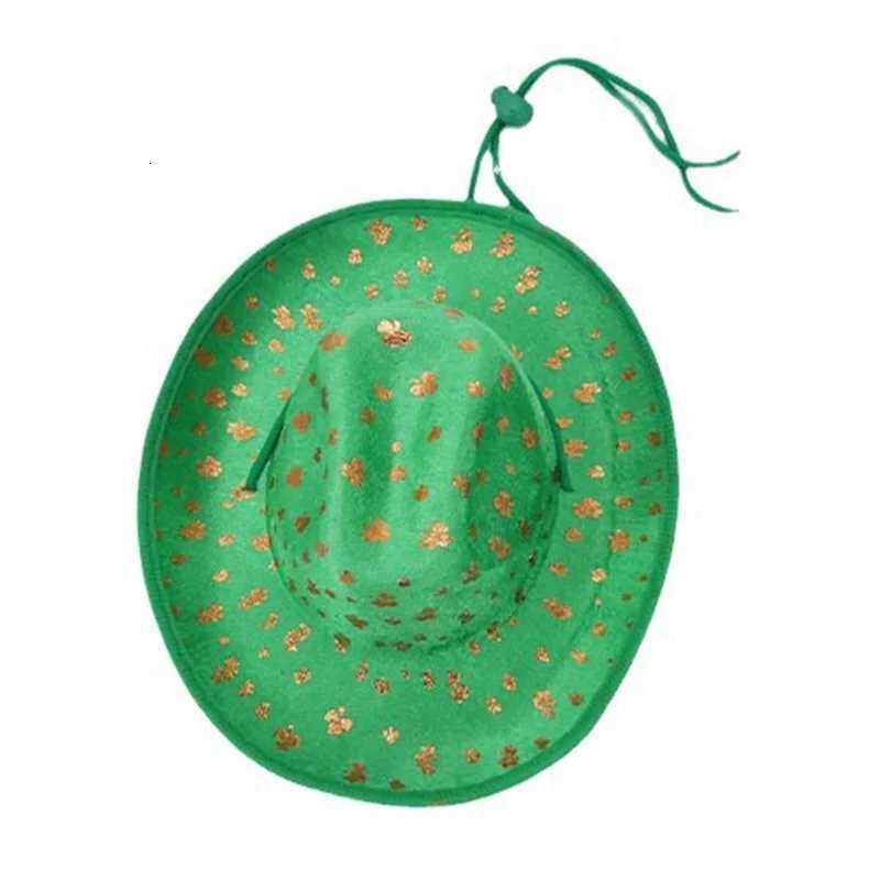 Best-Irish Festival Pet Costumes Cats And Dogs Shamrock Hats Pet Tutu Cowboy Hats Funny Pet Costumes XJ250813