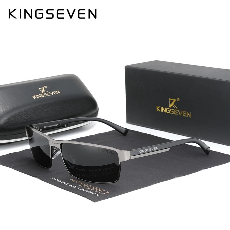 KINGSEVEN Pochromic Sunglasses Men Chameleon Polarized Pilot Sun Glasses Driving Square Eyewear Mens Male 250804
