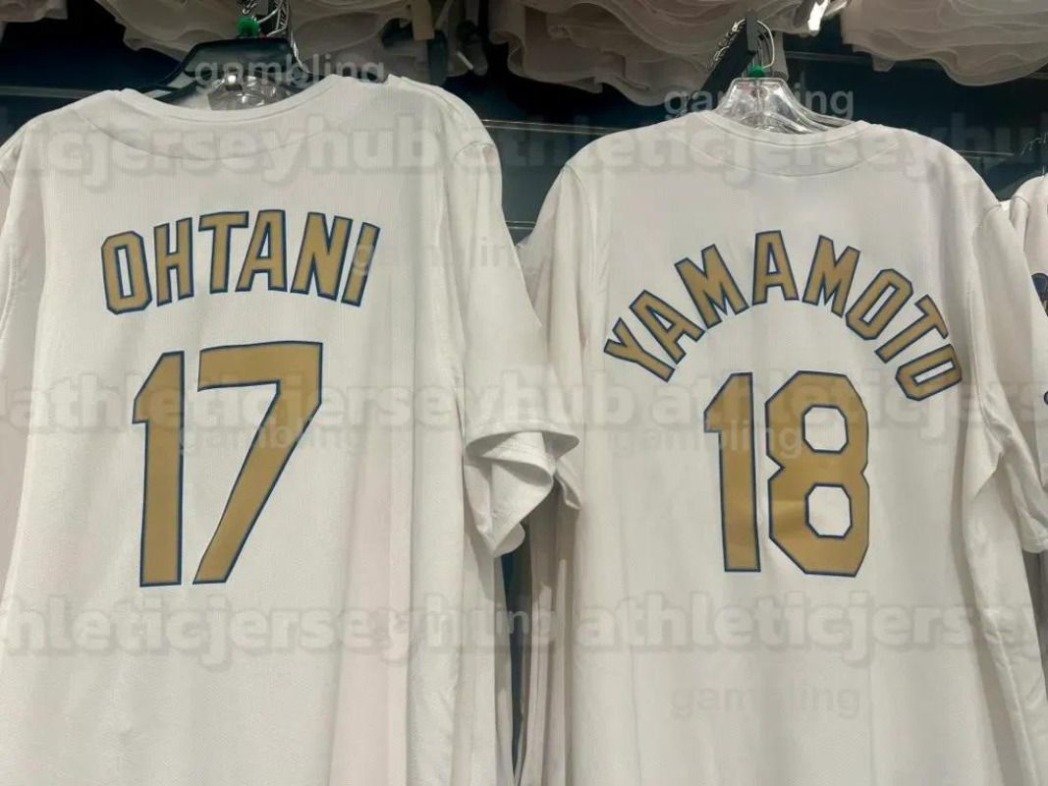 Shohei Ohtani Roki Sasaki 2025 World Series Championship Gold Tokyo Series Takashi Murakami Jersey Mookie Betts Yoshinobu Yamamoto Freddie Freeman Custom33