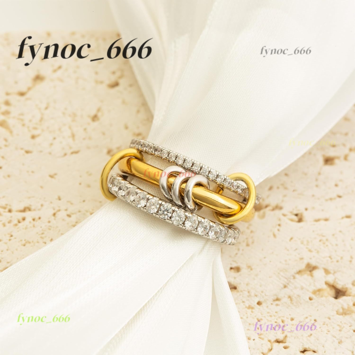 Band Stackable Rings Non Tarnish 18k Gold Plated Stainless Steel Cubic Moissanite Rings Silver Gold Stack Rings for Men Women