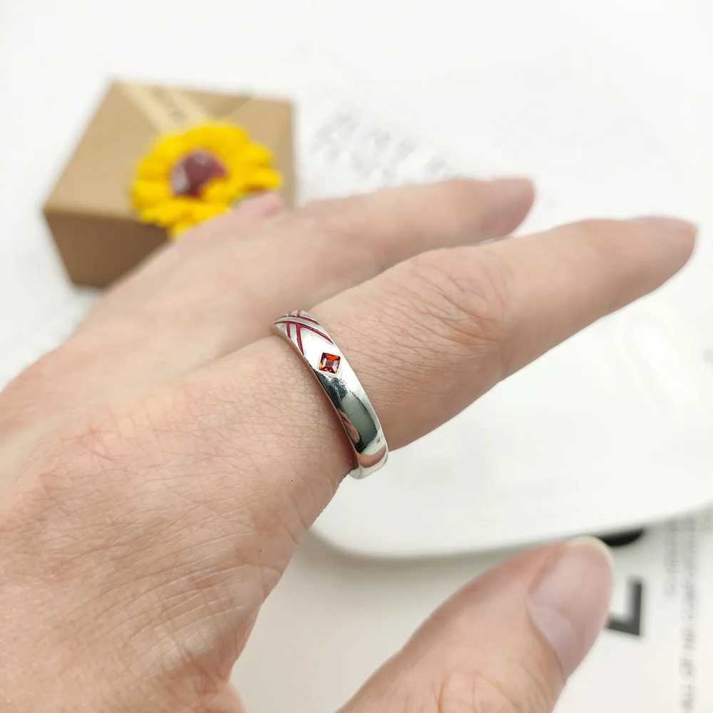 02 Zero Two Metal Adjustable Rings Jewelry Prop Accessories Gift Anime DARLING in the FRANXX Cosplay Ring Set W250812