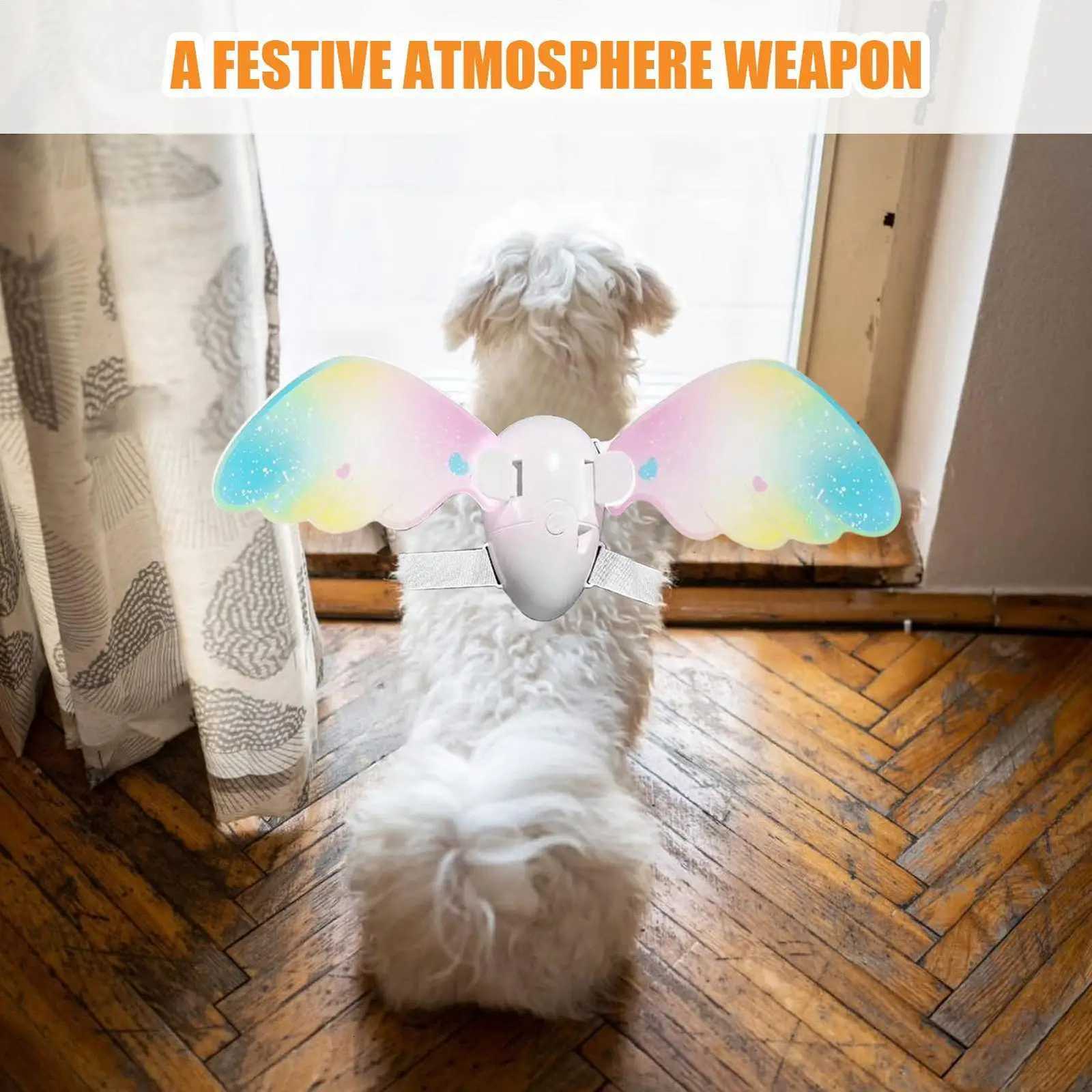 Dog Wings Pet Halloween Costume Accessory Electric Lightweight Butterfly Wing for Dogs Cats Birthday Cosplay Wedding Parade XJ250813