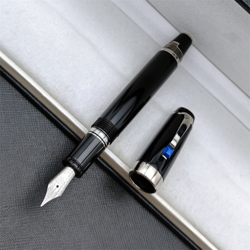 Bohemies Series Fountain Pens 14K Retractable Nib 11cm Portable Short Travel Office Writing Ink Pens With Gem And Serial Number