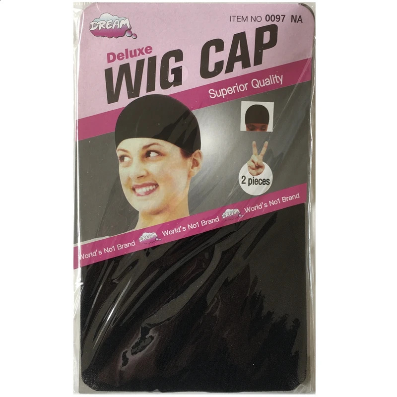 20 pieces 10 packs Wig Cap Wig Nets Stretch Mesh Snood Hair Net Dark Beige Wig Caps 250812