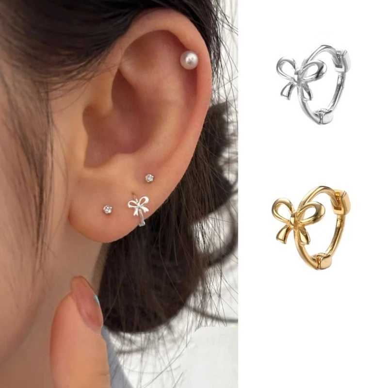 Bowknot Studs Earrings Ear Piercing Jewelry Accessory Stylish Bow Ear Pendant Jewelry for Fashion Enthusiasts Y250812