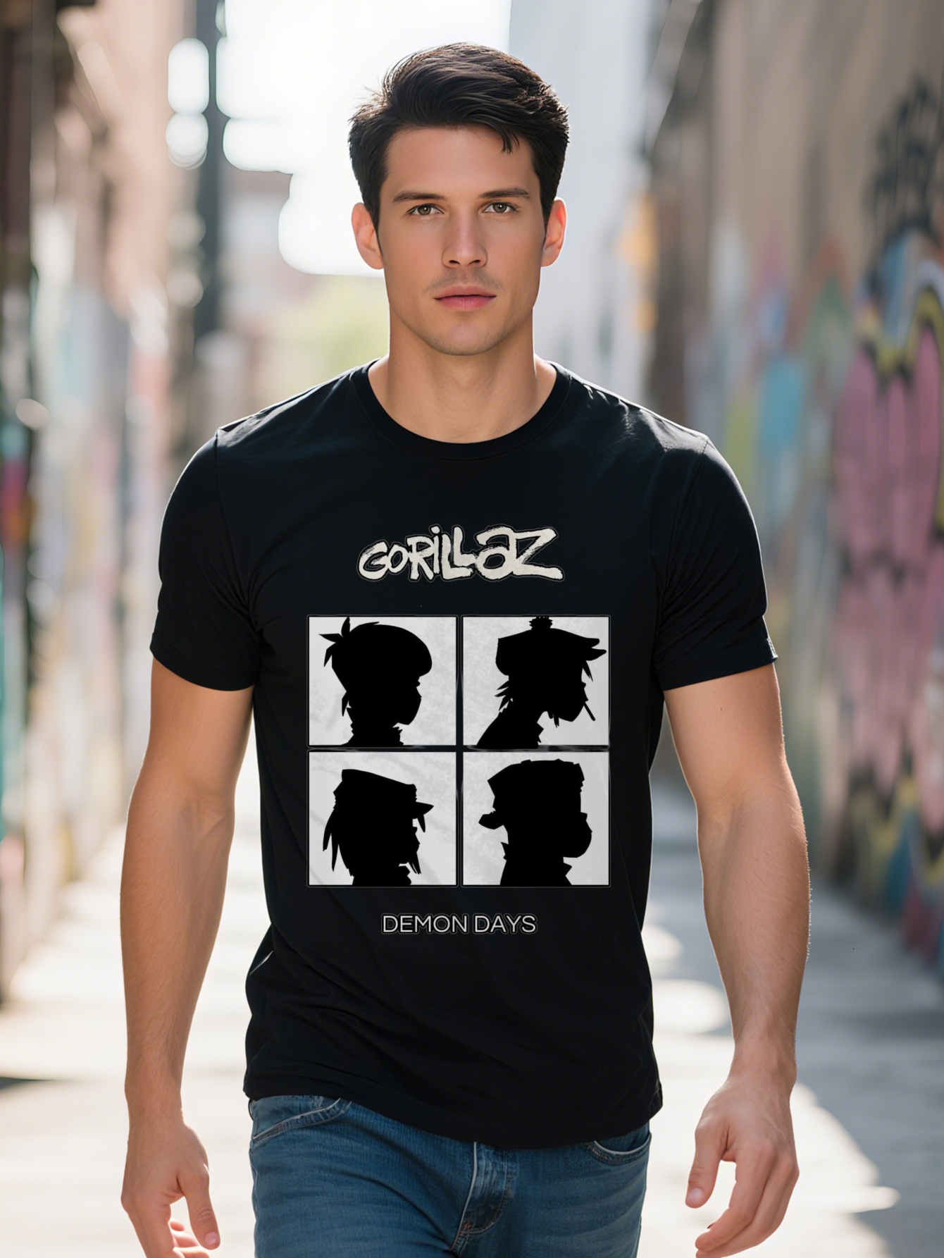 Men s Casual Print T Shirt Soft and Breathable Round Neck Top Ideal Gift for Him